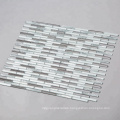 Soulscrafts silvery and grey mirror mosaic tile for babershop